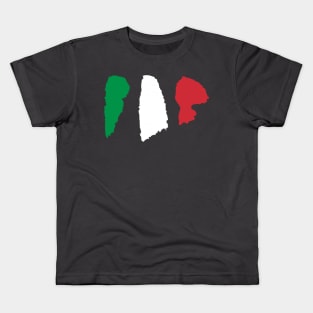 Italy Flag - Pencil Stroke Design Kids T-Shirt